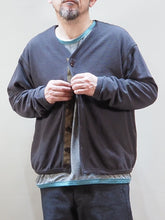 画像をギャラリービューアに読み込む, dip "ワッフルカーディガン CHARCOAL"