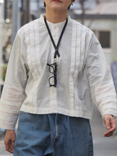 画像をギャラリービューアに読み込む, NOUVELLES DU PARADIS "シャンブレーレース ブラウス OFF WHITE"