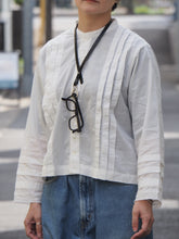 画像をギャラリービューアに読み込む, NOUVELLES DU PARADIS "シャンブレーレース ブラウス OFF WHITE"