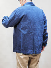 画像をギャラリービューアに読み込む, MOJITO "リネン コットン PROPOSE SACK COAT NAVY"