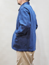 画像をギャラリービューアに読み込む, MOJITO "リネン コットン PROPOSE SACK COAT NAVY"