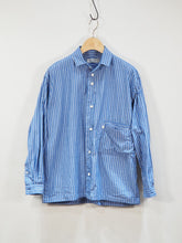 画像をギャラリービューアに読み込む, nisica "レギュラーカラー シャツ BLUE STRIPE"