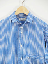 画像をギャラリービューアに読み込む, nisica "レギュラーカラー シャツ BLUE STRIPE"
