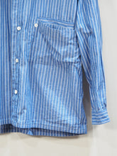 画像をギャラリービューアに読み込む, nisica "レギュラーカラー シャツ BLUE STRIPE"