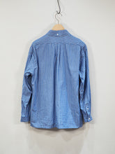 画像をギャラリービューアに読み込む, nisica "レギュラーカラー シャツ BLUE STRIPE"