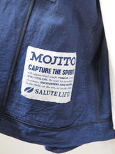 画像をギャラリービューアに読み込む, MOJITO "リネン コットン PROPOSE SACK COAT NAVY"
