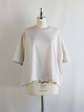 画像をギャラリービューアに読み込む, NOUVELLES DU PARADIS "コットン天竺 ワイドTシャツ MILK”