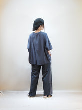 画像をギャラリービューアに読み込む, NOUVVELES DU PARADIS "コットン天竺 ワイドTシャツ SUMIKURO"