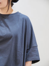 画像をギャラリービューアに読み込む, NOUVVELES DU PARADIS "コットン天竺 ワイドTシャツ SUMIKURO"