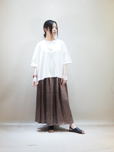 画像をギャラリービューアに読み込む, NOUVELLES DU PARADIS "コットン天竺 ワイドTシャツ OFF WHITE”