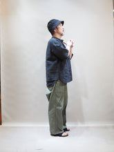 画像をギャラリービューアに読み込む, ORDINARY FITS "リネン ワークプルオーバーシャツ BLACK"