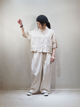 画像をギャラリービューアに読み込む, SETTO ″LINEN FEELING SHIRT BEIGE″