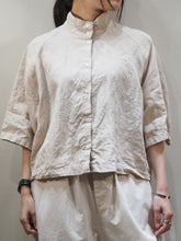 画像をギャラリービューアに読み込む, SETTO ″LINEN FEELING SHIRT BEIGE″