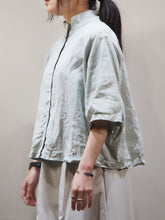 画像をギャラリービューアに読み込む, SETTO ″LINEN FEELING SHIRT LIGHT GREEN″