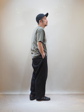 画像をギャラリービューアに読み込む, SETTO × toulouse "2タック ワイドテーパードチノパンツ BLACK"