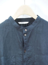 画像をギャラリービューアに読み込む, ORDINARY FITS "リネン ワークプルオーバーシャツ BLACK"