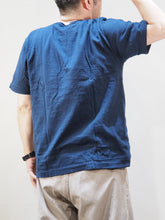 画像をギャラリービューアに読み込む, PATCHII "リサイクルコットン 吊り編み 丸胴 Tシャツ NAVY"
