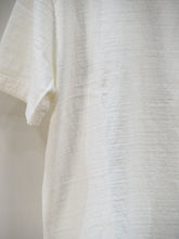 画像をギャラリービューアに読み込む, PATCHII "リサイクルコットン 吊り編み 丸胴 Tシャツ OFF WHITE"