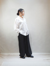 画像をギャラリービューアに読み込む, mizuiro ind "ギャザースタンドカラーシャツ"