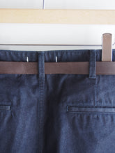画像をギャラリービューアに読み込む, SETTO × toulouse "インディゴ 2タックトラウザー SIZE:26 "