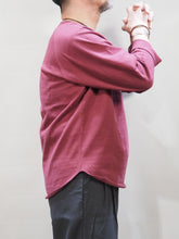 画像をギャラリービューアに読み込む, BARNS OURFITTERS “90‛s ヘヴィーウェイト 8分袖 ベースボールTシャツ BURGANDY“