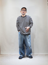 画像をギャラリービューアに読み込む, melple "AMERICAN RINGER LS T-SHIRTS BLACK/OFF"