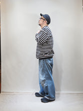画像をギャラリービューアに読み込む, melple "AMERICAN RINGER LS T-SHIRTS BLACK/OFF"