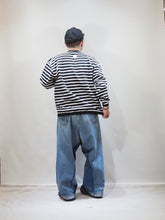 画像をギャラリービューアに読み込む, melple "AMERICAN RINGER LS T-SHIRTS BLACK/OFF"