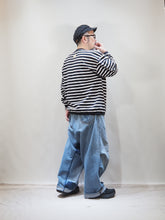 画像をギャラリービューアに読み込む, melple "AMERICAN RINGER LS T-SHIRTS BLACK/OFF"