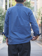 画像をギャラリービューアに読み込む, nisica "レギュラーカラー シャツ BLUE PURPLE CK"