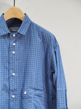 画像をギャラリービューアに読み込む, nisica "レギュラーカラー シャツ BLUE PURPLE CK"