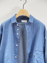 画像をギャラリービューアに読み込む, nisica "レギュラーカラー シャツ BLUE PURPLE CK"