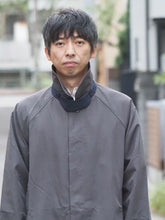画像をギャラリービューアに読み込む, KELEN "BAL COLLAR COAT CHARCOAL/NAVY"
