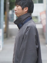 画像をギャラリービューアに読み込む, KELEN "BAL COLLAR COAT CHARCOAL/NAVY"