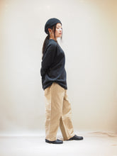 画像をギャラリービューアに読み込む, setto × toulouse "モールスキン 2タック ワイドパンツ BEIGE"