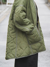 画像をギャラリービューアに読み込む, KHA:KI "MIL QUILT ZIP UP JACKET OLIVE"
