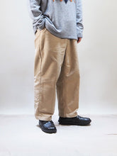 画像をギャラリービューアに読み込む, setto × toulouse "モールスキン 2タック ワイドパンツ BEIGE"