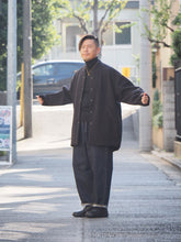 画像をギャラリービューアに読み込む, KELEN "2025 NO COLLAR EGG JACKET BLACK"