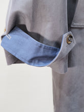 画像をギャラリービューアに読み込む, KELEN "BAL COLLAR COAT CHARCOAL/NAVY"