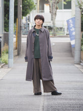 画像をギャラリービューアに読み込む, KELEN "BAL COLLAR COAT CHARCOAL/NAVY"