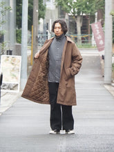 画像をギャラリービューアに読み込む, AUDIENCE "60/40クロス 中綿ステンカラーコート CAMEL BROWN"