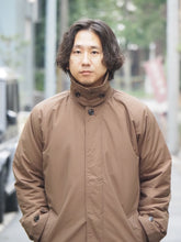 画像をギャラリービューアに読み込む, AUDIENCE "60/40クロス 中綿ステンカラーコート CAMEL BROWN"