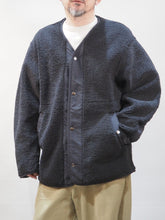 画像をギャラリービューアに読み込む, BARNS OUTFITTERS "ユーティリティ ボア カーディガン BLACK"