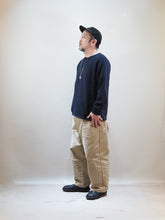 画像をギャラリービューアに読み込む, John Tulloch "シェットランドラムウール クルーネックセーター DARK NAVY"