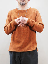 画像をギャラリービューアに読み込む, John Tulloch "シェットランドラムウール クルーネックセーター EMBER "
