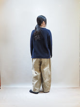 画像をギャラリービューアに読み込む, John Tulloch "シェットランドラムウール クルーネックセーター DARK NAVY"