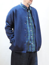 画像をギャラリービューアに読み込む, AUDIENCE "ストライプキルト ノーカラースナップジャケット NAVY"