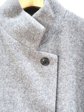画像をギャラリービューアに読み込む, mizuiro ind "スタンドカラーロングコート CHARCOAL"