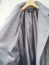 画像をギャラリービューアに読み込む, mizuiro ind "スタンドカラーロングコート CHARCOAL"