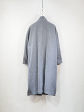 画像をギャラリービューアに読み込む, mizuiro ind "スタンドカラーロングコート CHARCOAL"